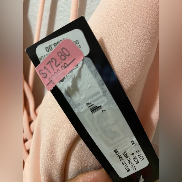 NEW BETSY & ADAM FORMAL DRESS COLOR MELON PINK  SIZE 6 - Picture 3 of 7